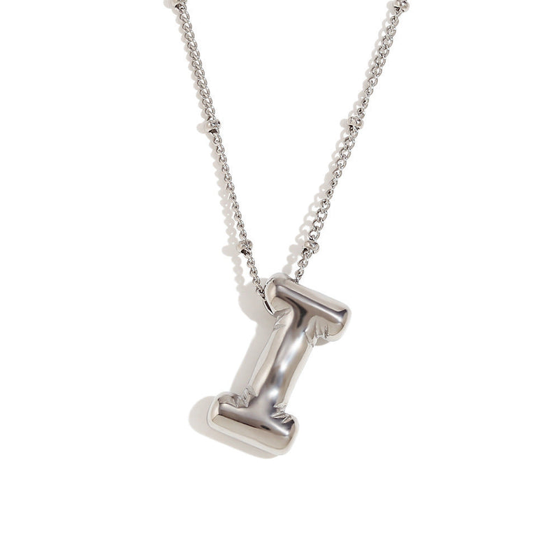 Aiyanah Glossy Bubble Letter Necklace