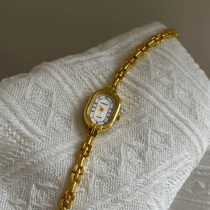 Oval Mother-of-pearl Bracelet Watch