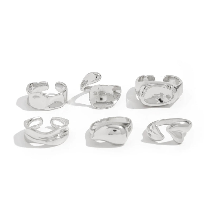 Shawna Irregular Open Ring Set