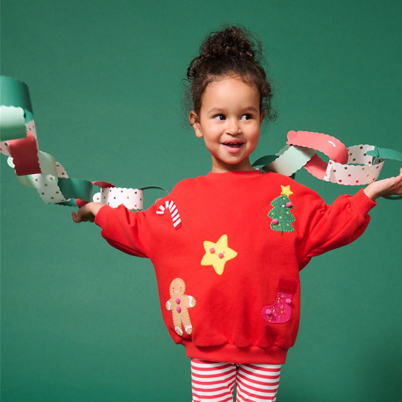 Kids' Sweatshirt with Festive Christmas Design R&B