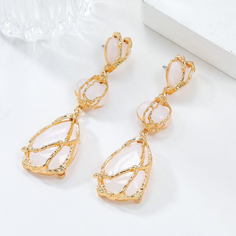 Nayely Geometric Drop Earrings