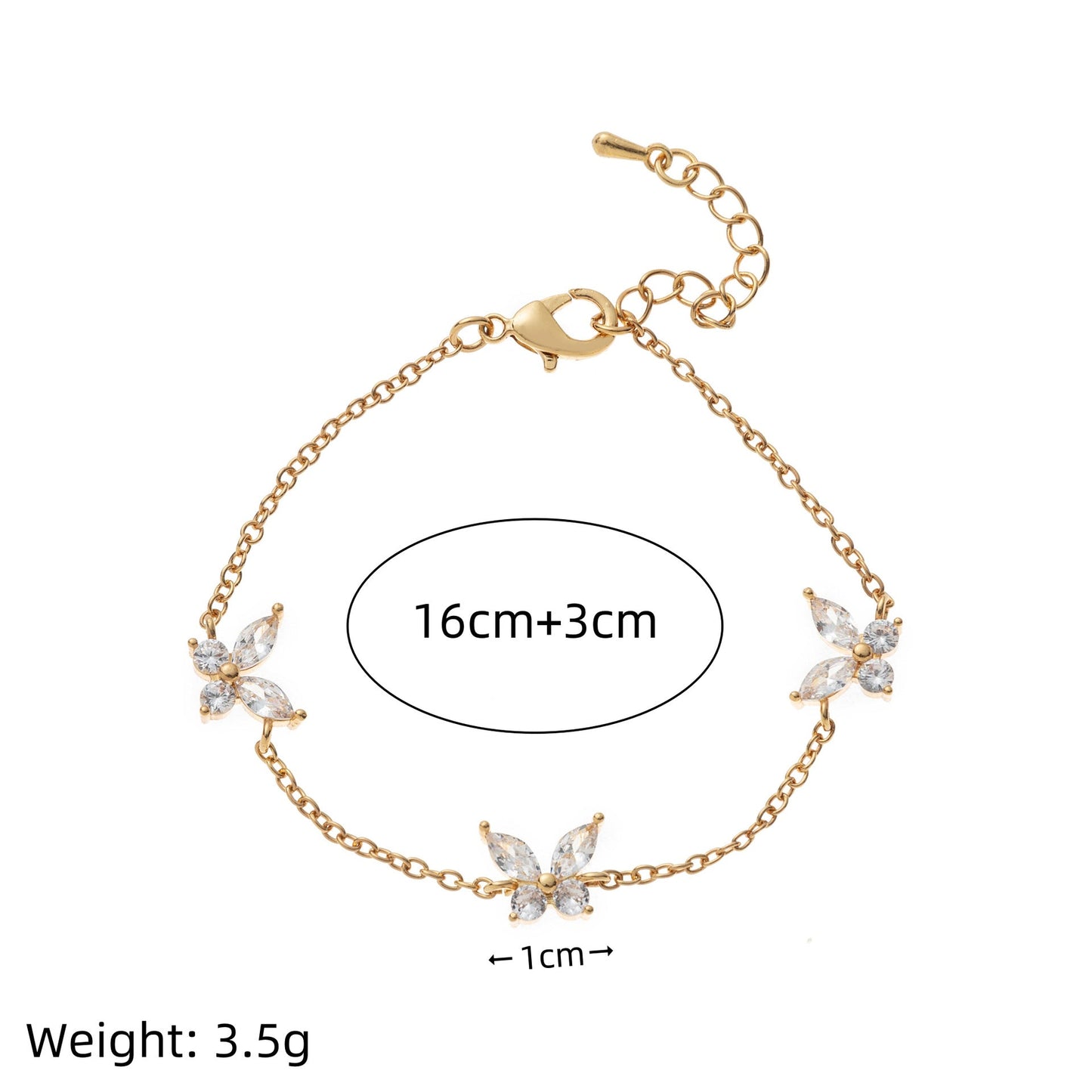 Angelique Dainty Butterfly Zircon Jewelry
