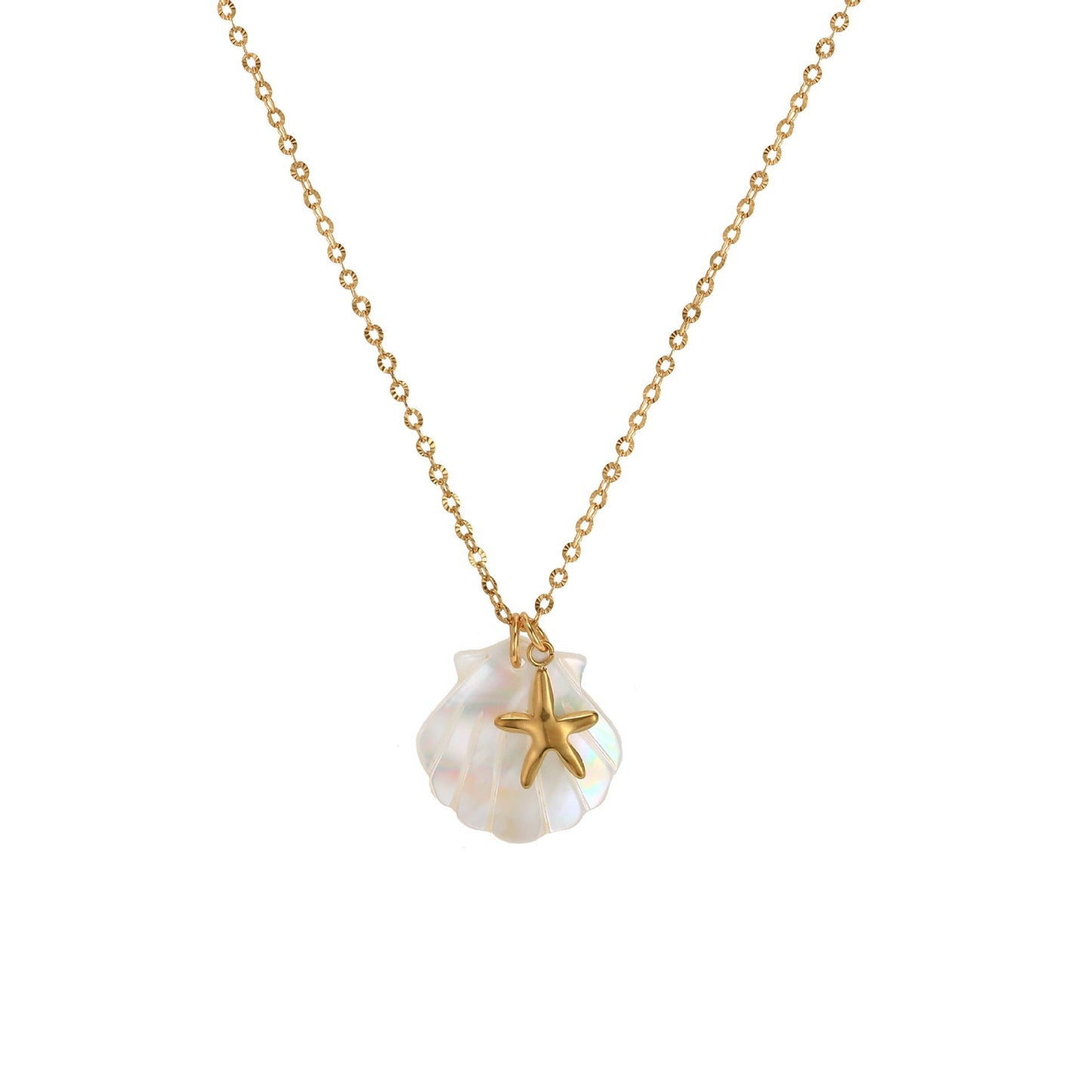 Seashell Ocean Charm Necklace