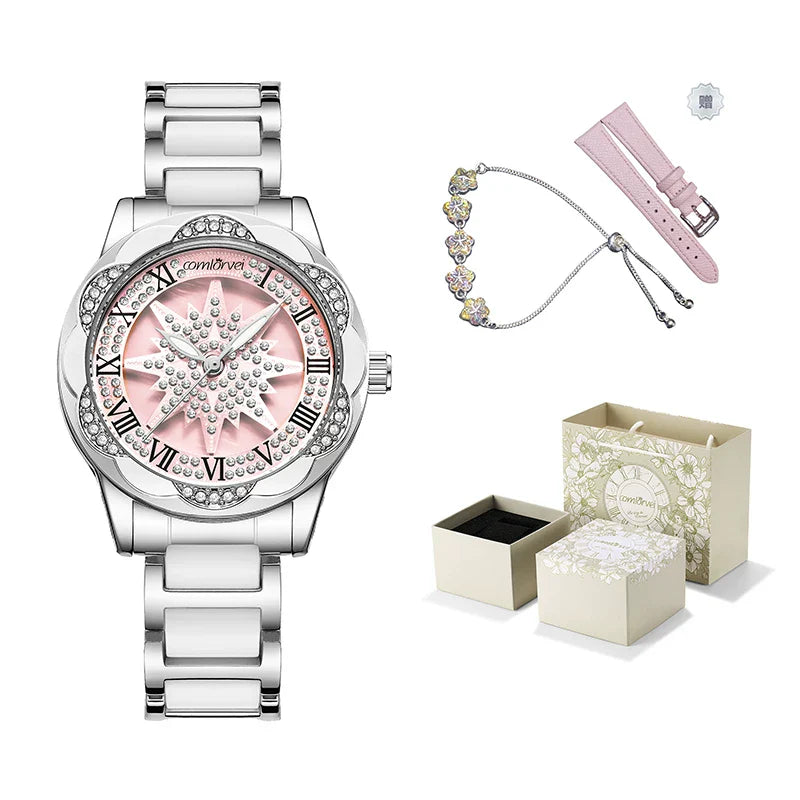 Star Motif Bracelet Watch
