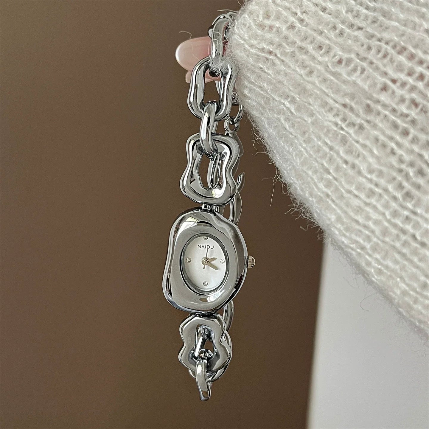 Irregular Chain Link Bracelet Watch