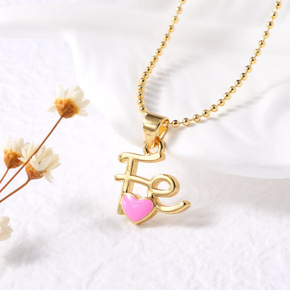 Keaton Enamel Heart Pendant Necklace