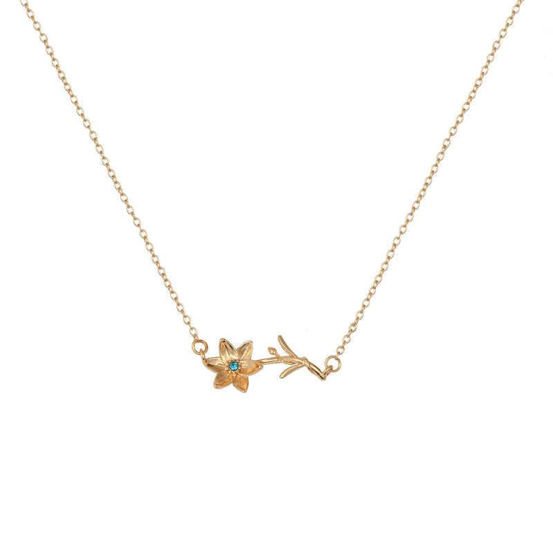Kaylea Birth Flower Pendant Necklace