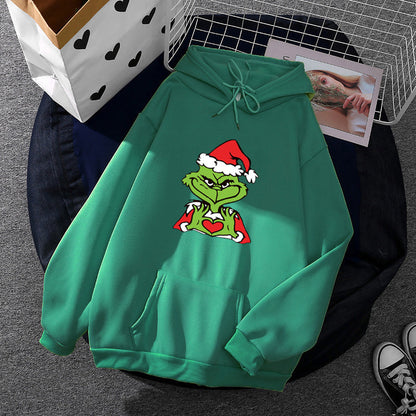 Unisex Hoodie with Soft Fleece Lining, Kangaroo Pocket and Eye-Catching Christmas Comic Print