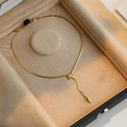 Snake Bone Chain Necklace