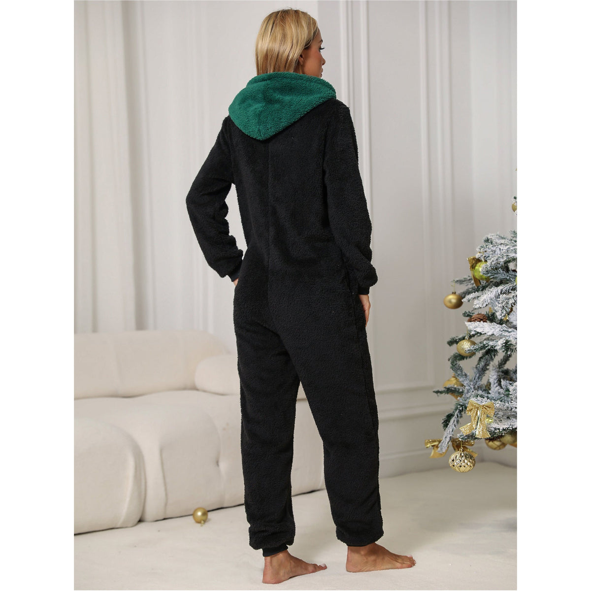 Women's Cozy Suit with Festive Design