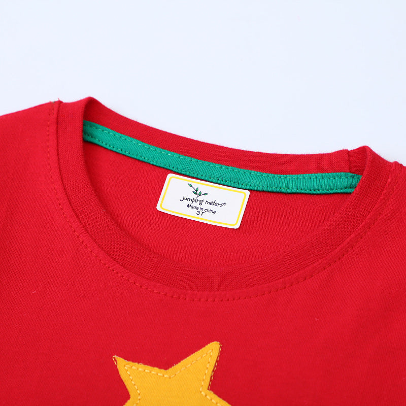 Girls' Long-Sleeve Dress with Festive Christmas Tree Motif R&B