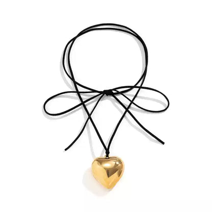 Milani Heart Pendant Knot Necklace - Large