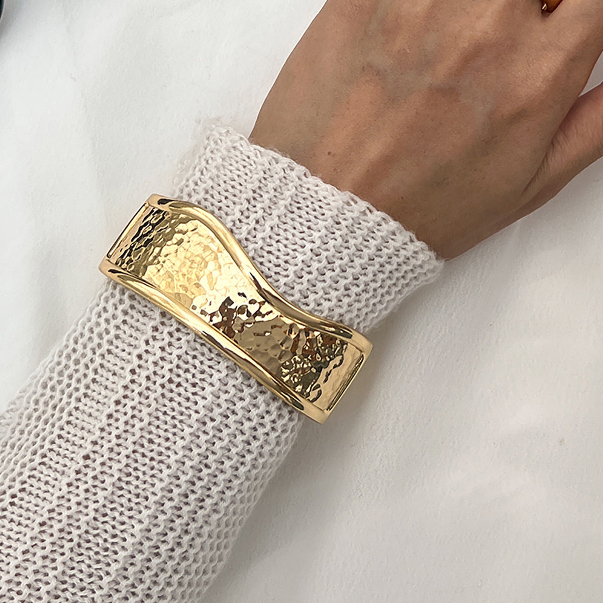 Alexie Textured Cuff Bracelet