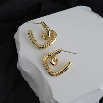 Lilyann Twisted Heart Earrings