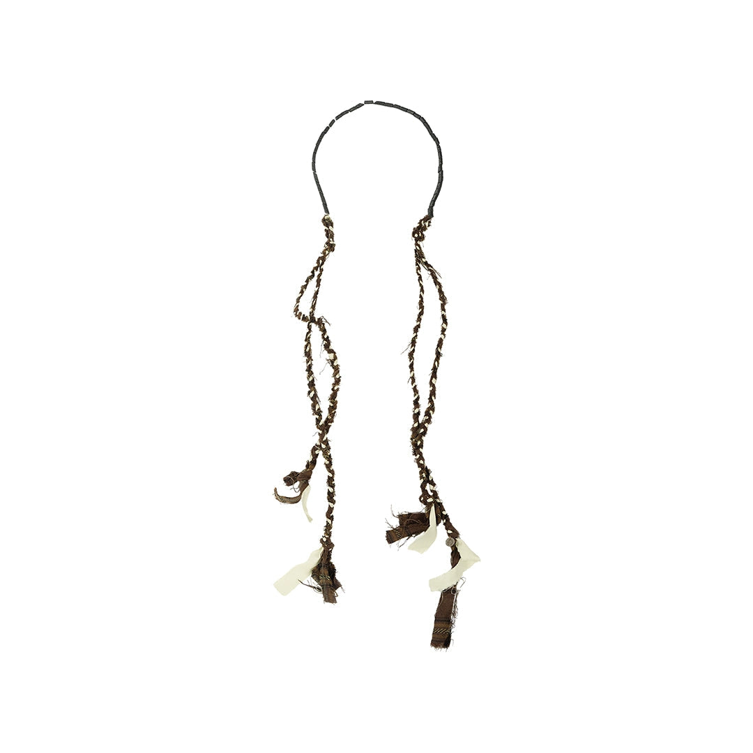 Beaded Twisted Hand-knitted Necklace