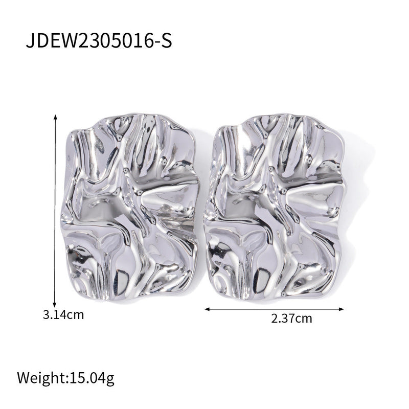 Courtlyn Hammered Irregular Earrings