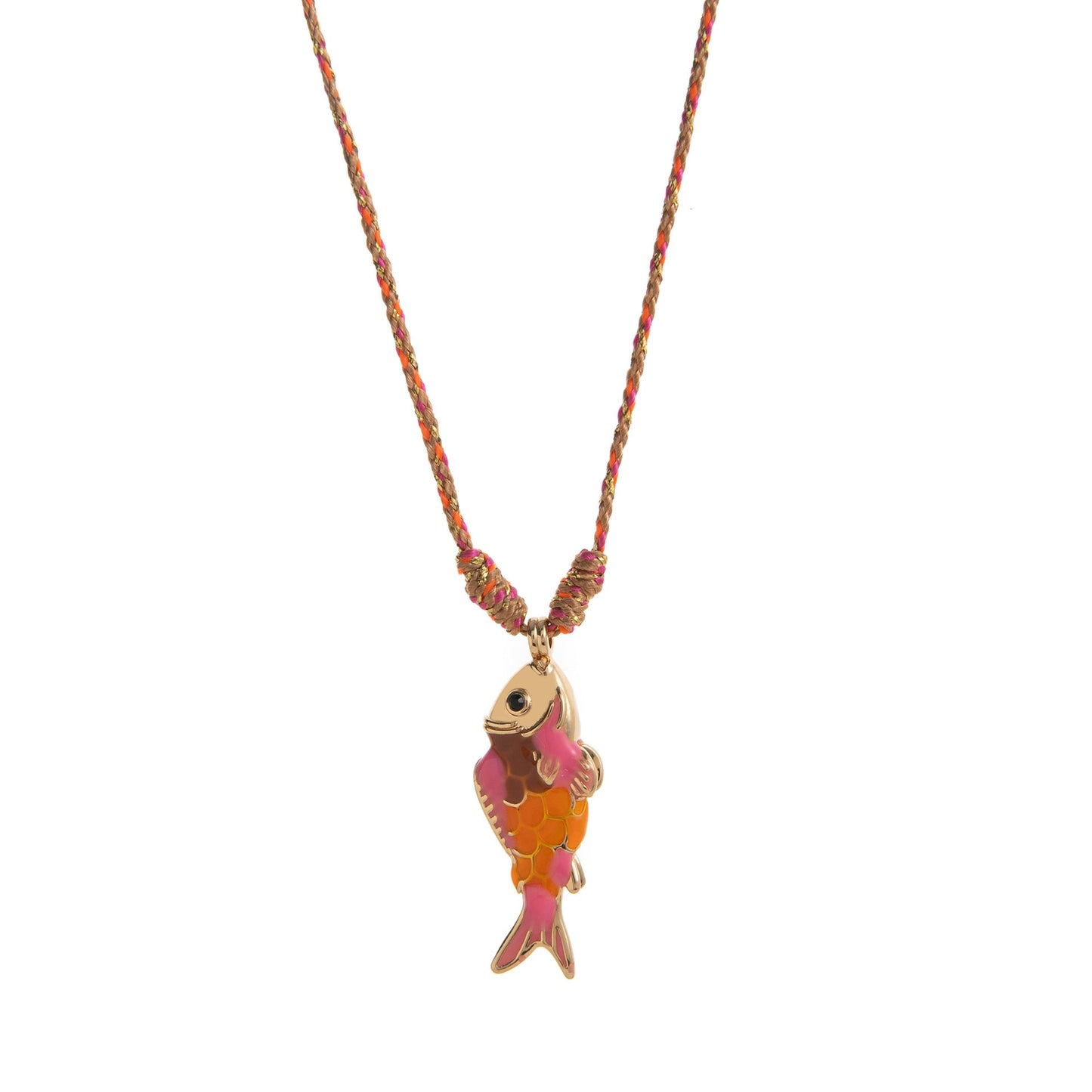 Donna Colorful Fish Pendant Necklace
