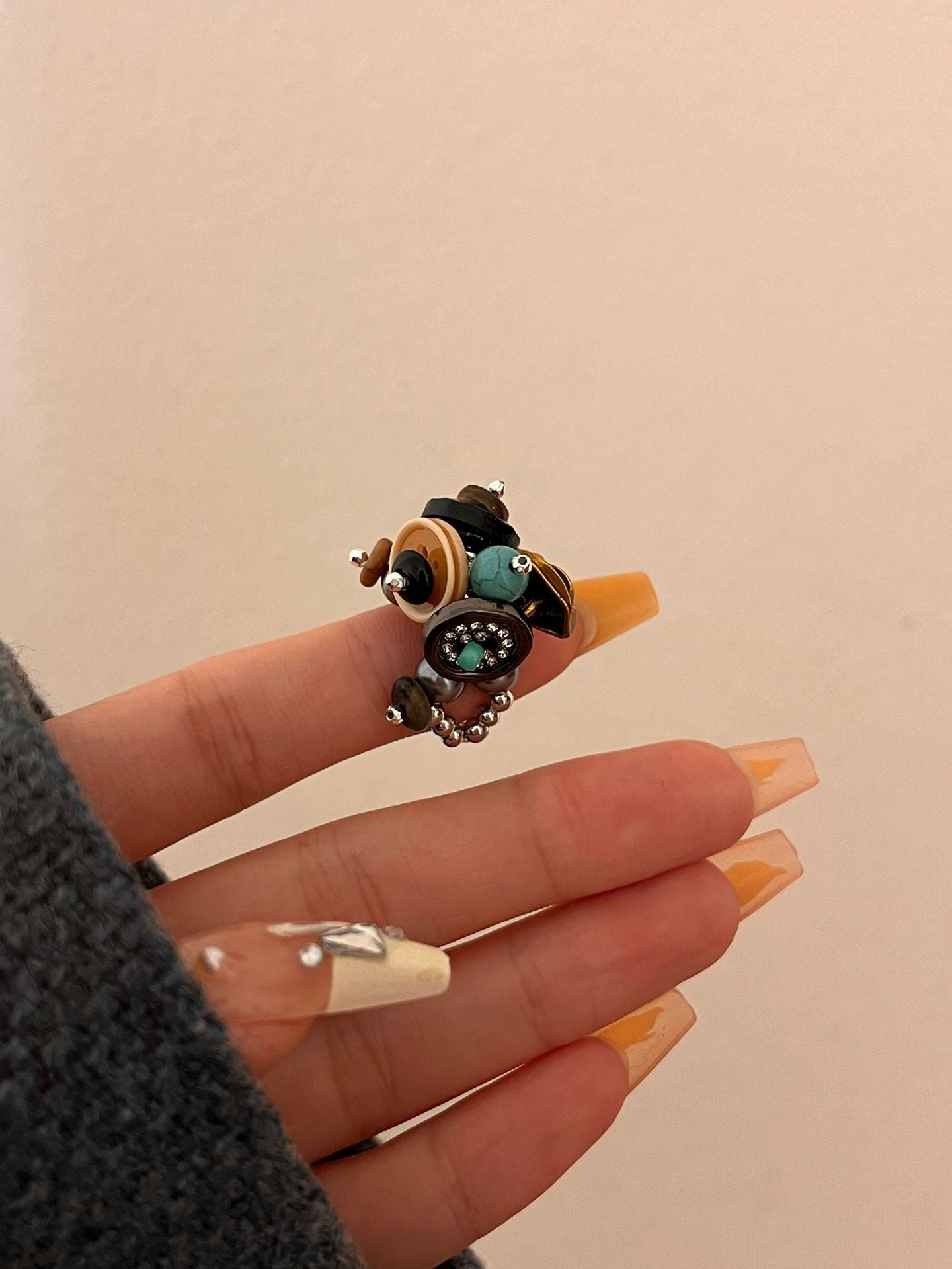 Mayleen Beaded Shell Ring