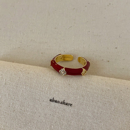 Ilaria Delicate Enamel Ring
