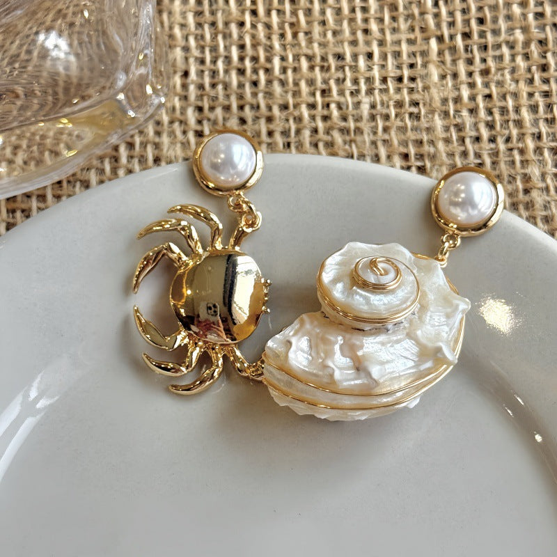 Isabella Asymmetric Ocean Earrings