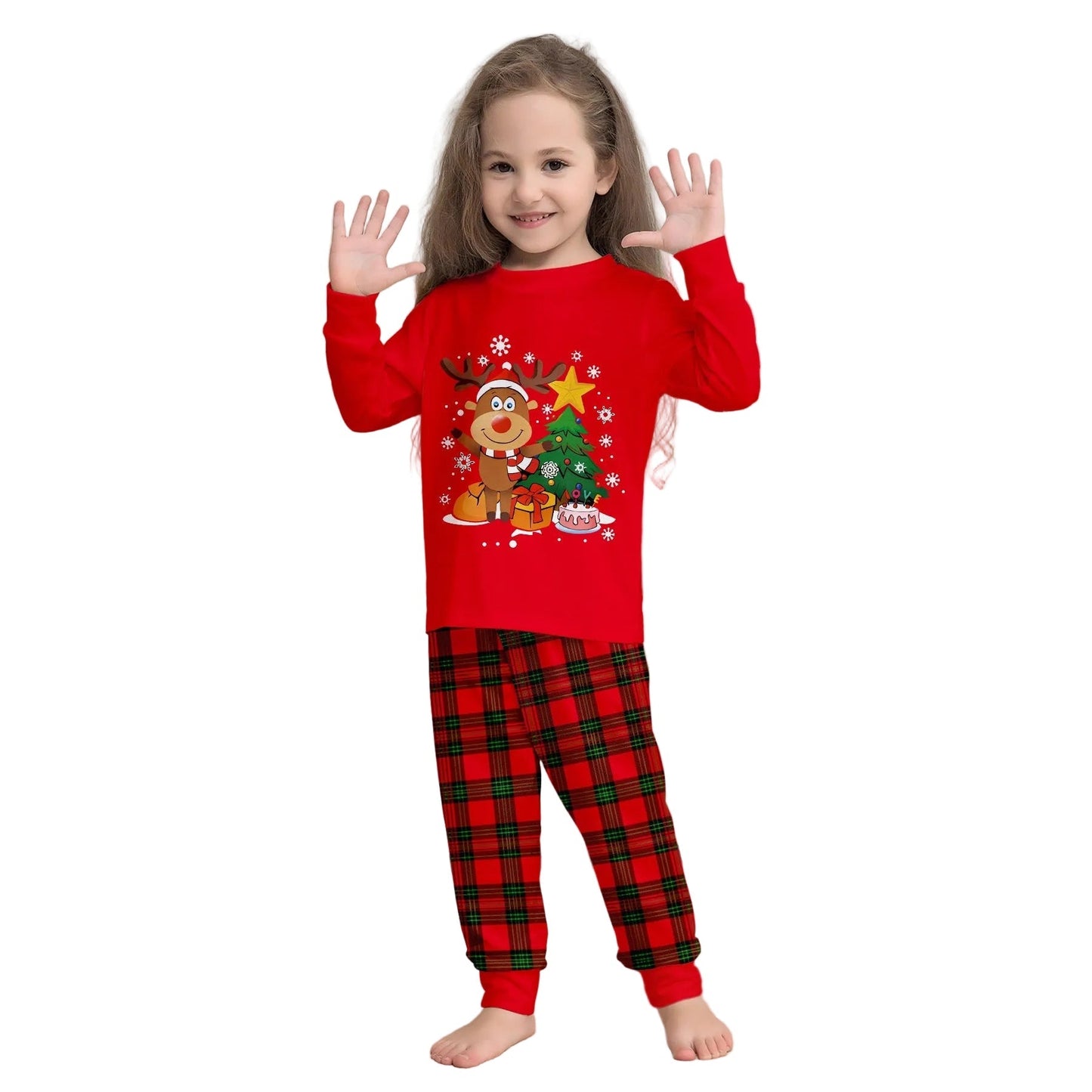 Rudolf's Cute Christmas Pajamas Red Men's