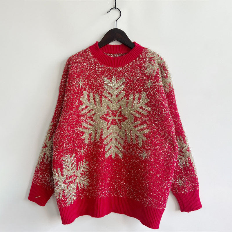 Classic Christmas Knit Sweater for Women