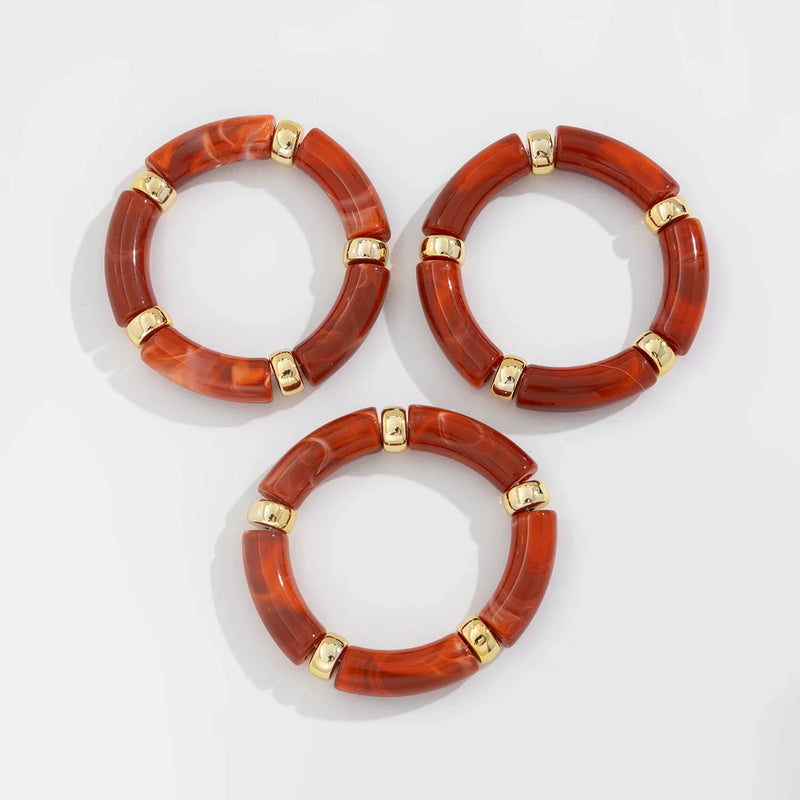 Curved Tube Bracelet Set