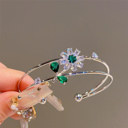 September Bloom Bangle Bracelet
