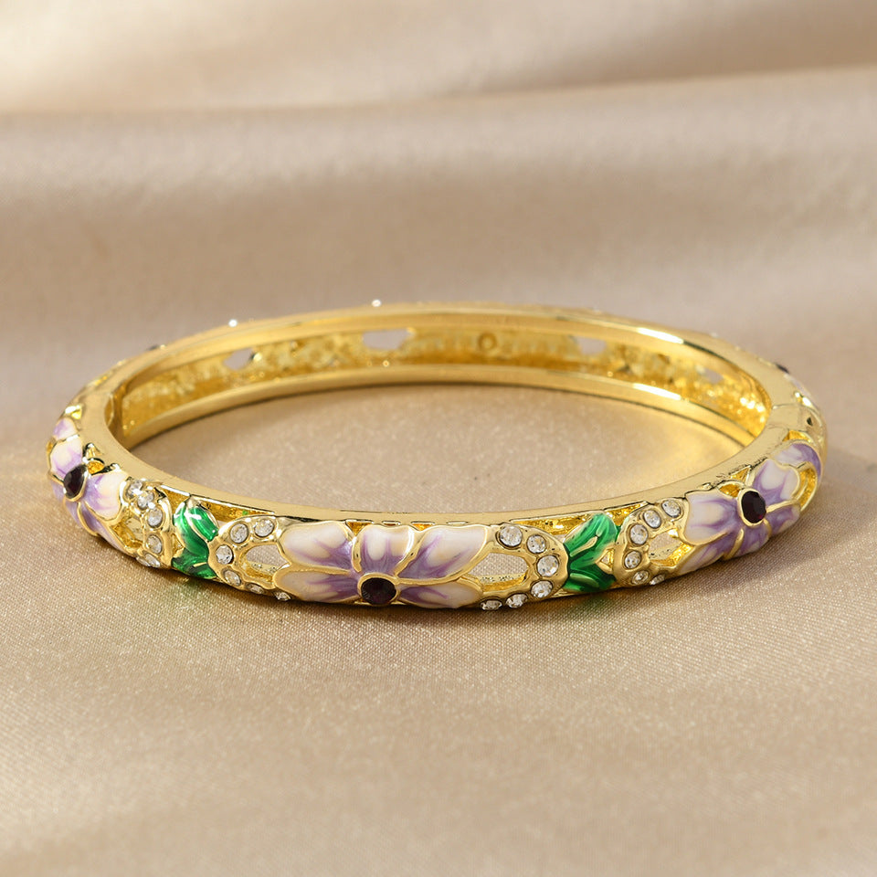 Rosalie Enamel Bangle