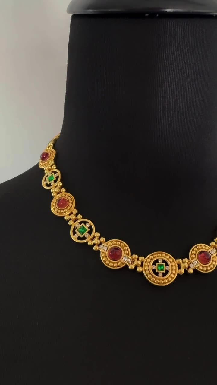 Astrid Byzantine-inspired Gemstone Necklace