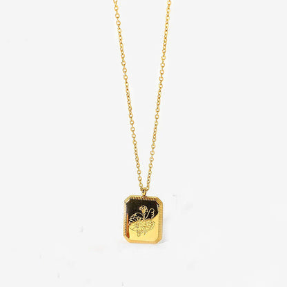 Briel Birth Flower Pendant Necklace