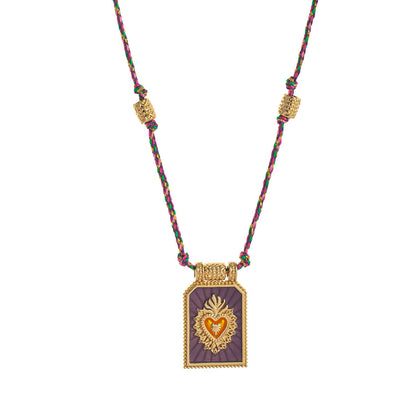 Siyona Cord Charm Necklace