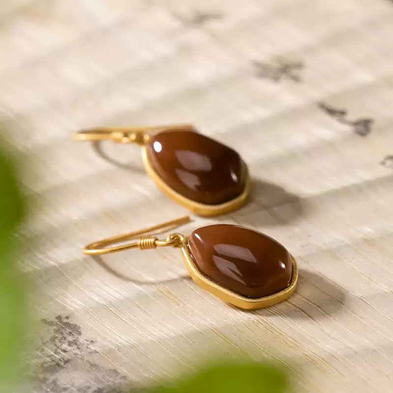 Carnelian Drop Earrings