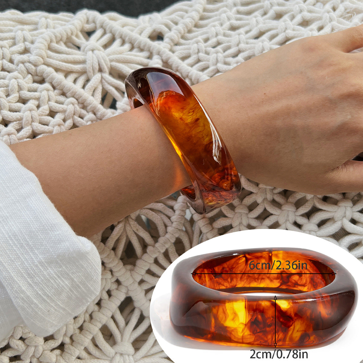 Juliette Gradient Resin Bangle