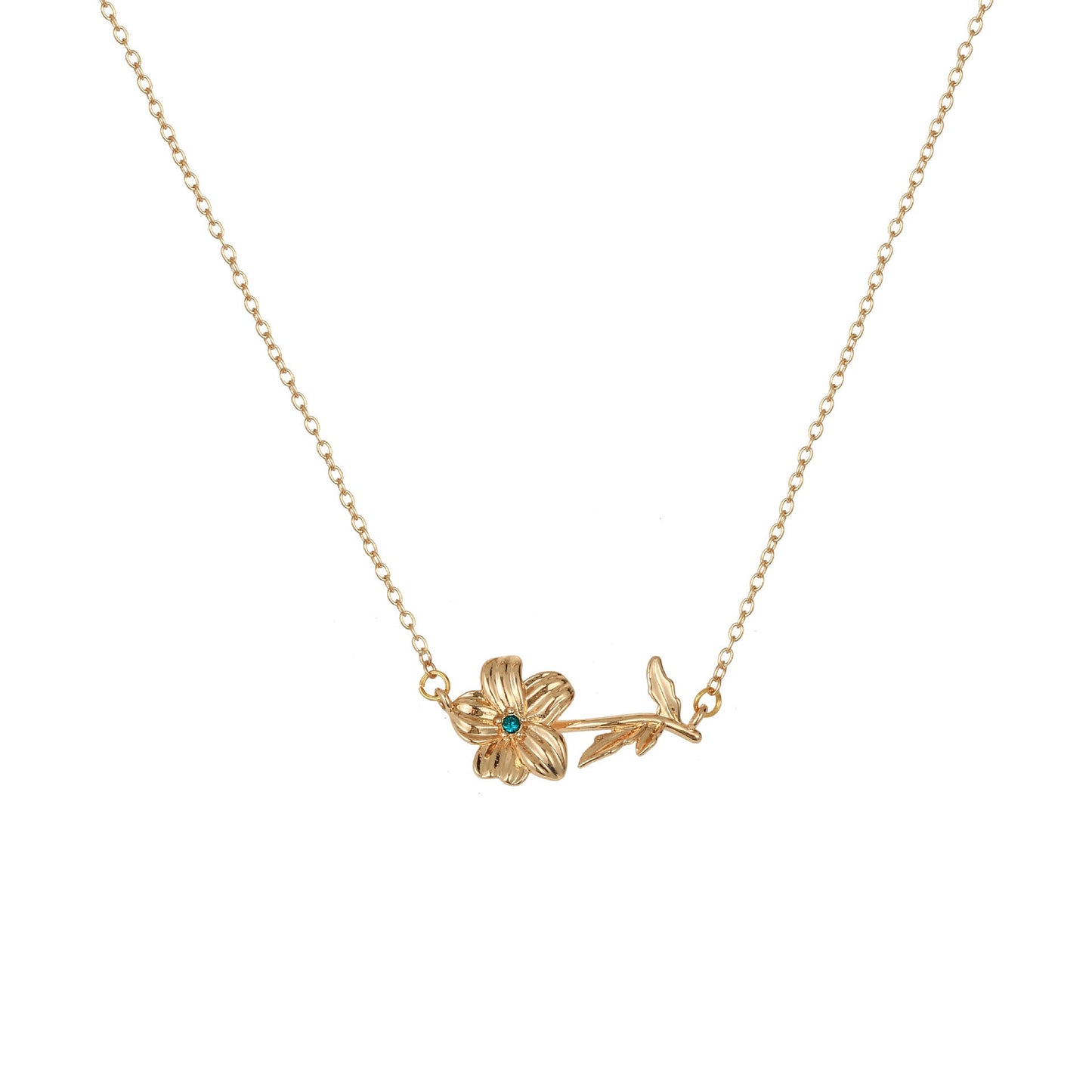 Kaylea Birth Flower Pendant Necklace