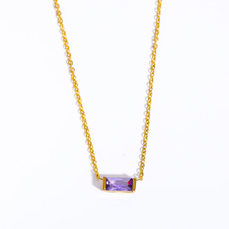 Bree Dainty Birthstone Necklace