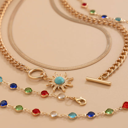 Regina Layered Lariat Necklace Set