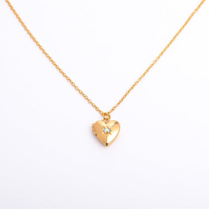 Anayah Birthstone Heart Locket