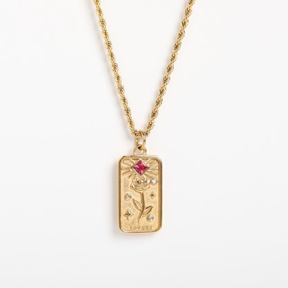 Erynn Gold-plated Tarot Necklace
