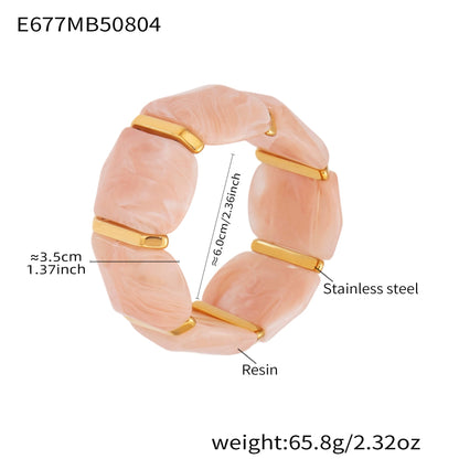 Alianny Irregular Resin Bracelet