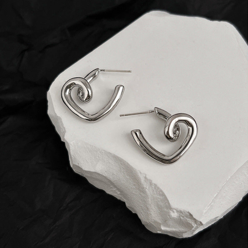 Lilyann Twisted Heart Earrings