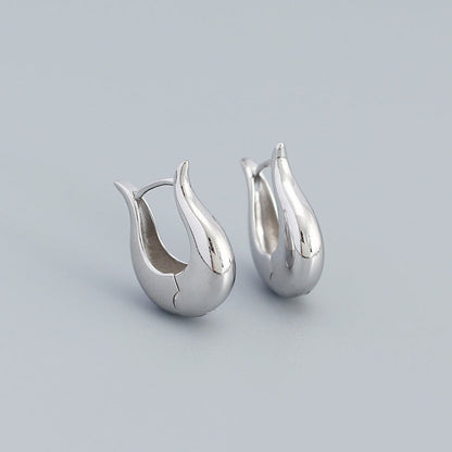 Dhriti Sleek Geometric Hoop Earrings