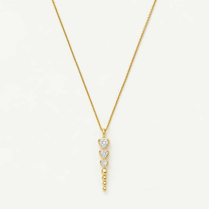 Layered Heart Pendant Necklace