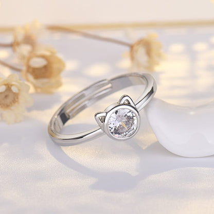 Mystic Catlight Solitaire Ring