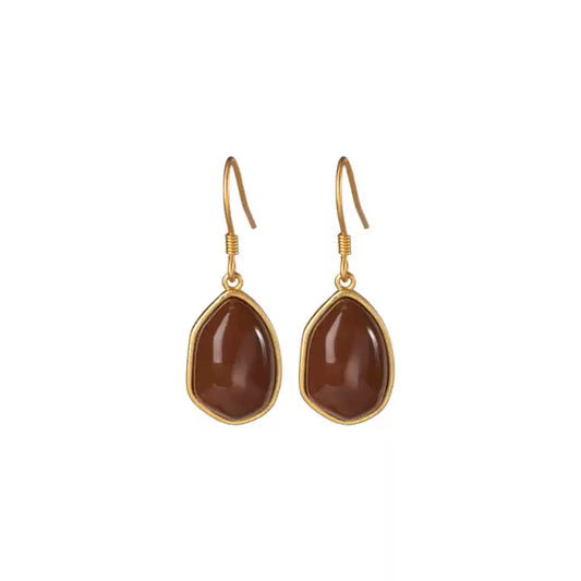 Carnelian Drop Earrings
