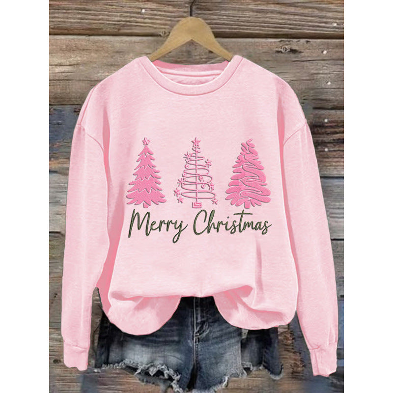 Women's Cozy Christmas Sweatshirt with Festive Print