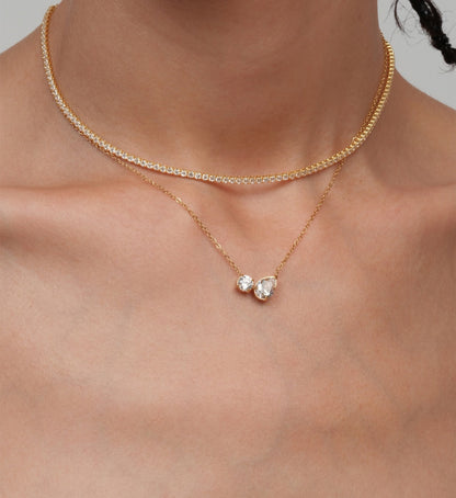 Zaila Double Charm Necklace