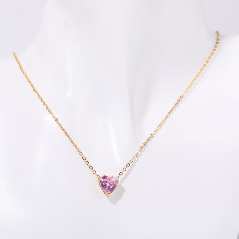 Maryella Birthstone Love Necklace