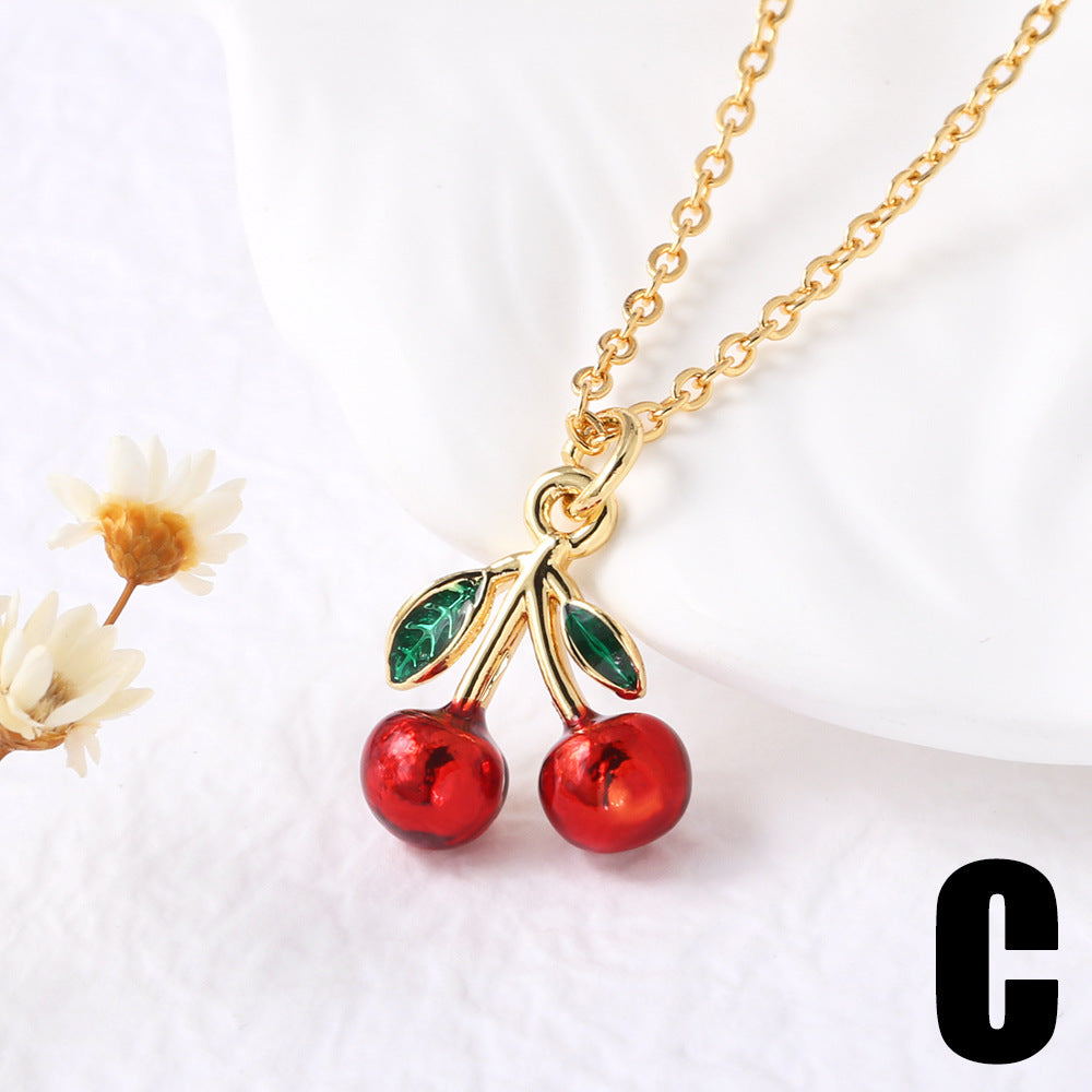 Karol Cherry Pendant Necklace