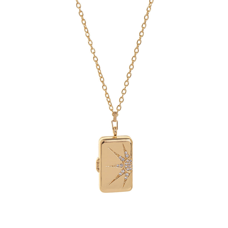 Butterfly Shell Locket Necklace